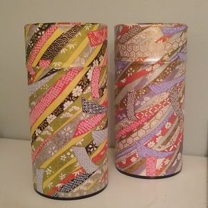 Teavana washi paper tea storage